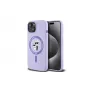Karl Lagerfeld KLHMP15SSCMKCRHU funda rígida de silicona morada para iPhone 15 6,1