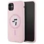 KARL LAGERFELD funda MagSafe de silicona Karl&Choupette para iPhone 11 rosa