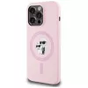 KARL LAGERFELD funda MagSafe de silicona Karl&Choupette para iPhone 14 Pro Max rosa