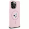 KARL LAGERFELD funda MagSafe de silicona Karl&Choupette para iPhone 14 Pro Max rosa
