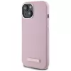 KARL LAGERFELD funda trasera MagSafe Metal Plate FW para Apple iPhone 15, rosa