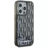 Karl Lagerfeld funda Liquid Glitter Monogram Gradient para iPhone 15 Pro Max, negra