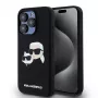 Karl Lagerfeld KLHMP15LSKCHPPLK funda rígida iPhone 15 Pro 6,1 silicona negra Karl & Choupette MagSafe