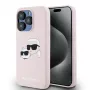 Karl Lagerfeld KLHMP15XSKCHPPLP iPhone 15 Pro Max 6,7 pulgadas Rosa Funda rígida silicona Karl & Choupette MagSafe