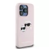 Karl Lagerfeld KLHMP15XSKCHPPLP iPhone 15 Pro Max 6,7 pulgadas Rosa Funda rígida silicona Karl & Choupette MagSafe