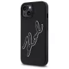 Karl Lagerfeld KLHCP15S3DRKSDLK iPhone 15 6,1 pulgadas Negro Funda rígida 3D Rubber Signature