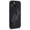 Karl Lagerfeld KLHCP15S3DRKSDLK iPhone 15 6,1 pulgadas Negro Funda rígida 3D Rubber Signature