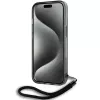 Karl Lagerfeld KLHCP15SHKDPNSK iPhone 15 / 14 / 13 6.1 Negro Funda rígida IML Mono KL Pattern & Cord