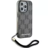 Karl Lagerfeld KLHCP15XHKDPNSK iPhone 15 Pro Max 6.7 Negro Funda rígida IML Mono KL Pattern & Cord