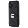 DKNY DKHCP15MPQDSLK Quilted Stack Logo Funda para iPhone 15 Plus 6,7 pulgadas Negro