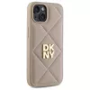 DKNY DKHCP14SPQDSLE Quilted Stack Logo Funda para Apple iPhone 14 6,1 pulgadas Beige