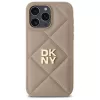 DKNY DKHCP14XPQDSLE Quilted Stack Logo Funda para iPhone 14 Pro Max 6,7 pulgadas - Beige