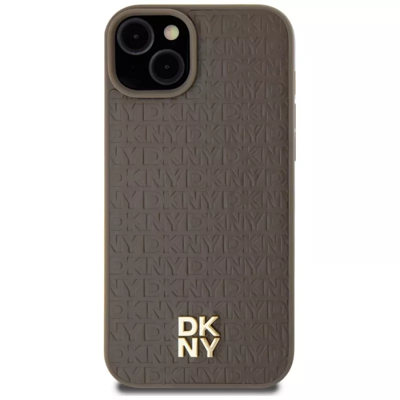 DKNY DKHMP15SPSHRPSW Funda rígida para iPhone 15 / 14 / 13 6,1