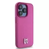 DKNY DKHMP15LPSHRPSP Funda rígida de piel rosa para iPhone 15 Pro 6,1