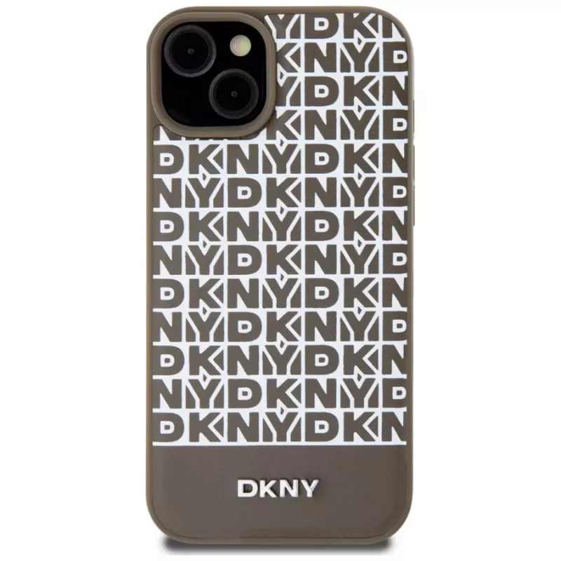 DKNY DKHMP15SPSOSPW Funda rígida para iPhone 15 / 14 / 13 6,1