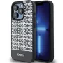 DKNY DKHMP15XPSOSPK Funda rígida de piel con patrón impreso y logo metálico MagSafe para iPhone 15 Pro Max 6,7