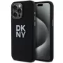DKNY DKHCP15LSMCBSK Funda rígida de silicona líquida para Apple iPhone 15 Pro 6,1