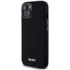 DKNY DKHMP14SSMCHLK Funda rígida de silicona líquida MagSafe para iPhone 13/14/15 6,1