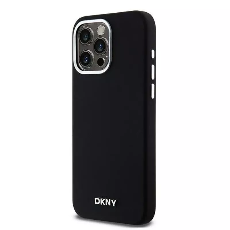 DKNY DKHMP14XSMCHLK Funda rígida de silicona líquida MagSafe para Apple iPhone 14 Pro Max 6,7 inch negra