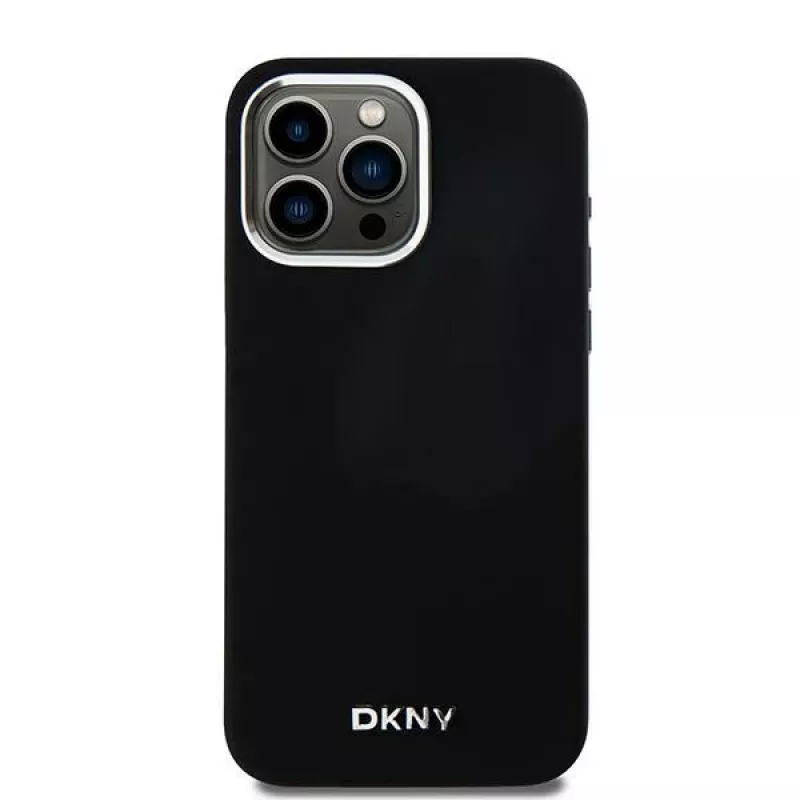 DKNY DKHMP14XSMCHLK Funda rígida de silicona líquida MagSafe para Apple iPhone 14 Pro Max 6,7 inch negra