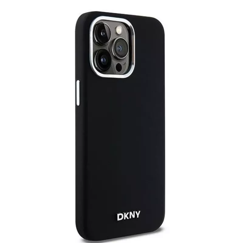 DKNY DKHMP14XSMCHLK Funda rígida de silicona líquida MagSafe para Apple iPhone 14 Pro Max 6,7 inch negra