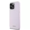 DKNY DKHMP15XSMCHLP Funda rígida de silicona líquida con MagSafe para Apple iPhone 15 Pro Max 6,7
