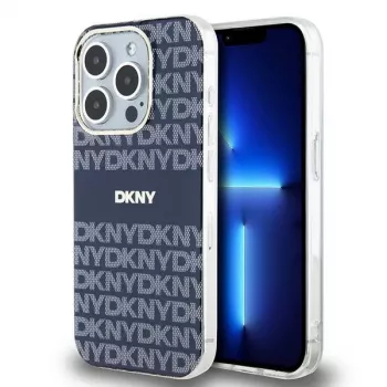 DKNY DKHMP15LHRHSEB Funda rígida para iPhone 15 Pro 6,1