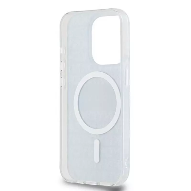DKNY DKHMP14XHRHSEK Funda rígida IML Mono & Stripe MagSafe para iPhone 14 Pro Max 6,7