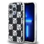 DKNY DKHCP15LHDLCEK funda rígida para Apple iPhone 15 Pro 6,1, negra, IML Checkered Mono Pattern