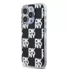 DKNY DKHCP15LHDLCEK funda rígida para Apple iPhone 15 Pro 6,1, negra, IML Checkered Mono Pattern