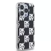 DKNY DKHCP15LHDLCEK funda rígida para Apple iPhone 15 Pro 6,1, negra, IML Checkered Mono Pattern