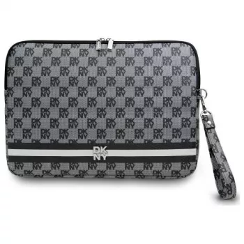 DKNY Funda DKCS14PVSHLK 14 negra Checkered Pattern Printed Stripes