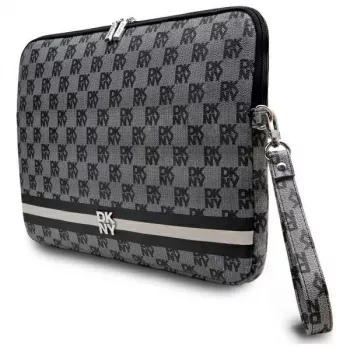 DKNY Funda DKCS14PVSHLK 14 negra Checkered Pattern Printed Stripes