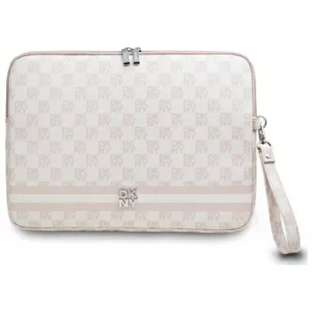 DKNY Funda DKCS14PVSHLP 14 rosa Checkered Pattern Printed Stripes