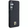DKNY DKHMS24MPSHRPSK S24+ S926 negra funda rígida efecto piel logo metálico MagSafe para Samsung Galaxy S24+