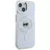 KARL LAGERFELD Funda IML Metal Karl Head MagSafe para Apple iPhone 15 - blanca
