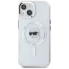 KARL LAGERFELD Funda IML Metal Karl Head MagSafe para Apple iPhone 15 Plus blanca