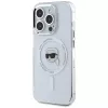 KARL LAGERFELD Funda IML Metal Karl Head MagSafe para Apple iPhone 15 Pro, blanca