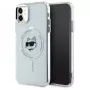 Karl Lagerfeld KLHMN61HLSCHH iPhone 11 / Xr 6.1 blanca funda rígida IML Metal Choupette Head MagSafe