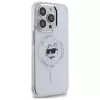 Karl Lagerfeld KLHMP14LHLSCHH iPhone 14 Pro 6.1 funda rígida IML Metal Choupette Head MagSafe blanca
