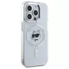 Karl Lagerfeld KLHMP15LHLSCHH Funda rígida IML Metal Choupette Head MagSafe para iPhone 15 Pro 6,1