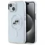 Karl Lagerfeld KLHMP14SHLSKCH Funda rígida IML Metal Karl & Choupette Head MagSafe para Apple iPhone 14 6,1