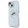 Karl Lagerfeld KLHMP14SHLSKCH Funda rígida IML Metal Karl & Choupette Head MagSafe para Apple iPhone 14 6,1