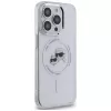 Karl Lagerfeld KLHMP14LHLSKCH Funda rígida IML Metal Karl & Choupette Head MagSafe para iPhone 14 Pro 6,1