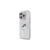 Karl Lagerfeld KLHMP14XHLSKCH Funda rígida IML Metal Karl & Choupette Head MagSafe para iPhone 14 Pro Max 6,7