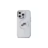 Karl Lagerfeld KLHMP14XHLSKCH Funda rígida IML Metal Karl & Choupette Head MagSafe para iPhone 14 Pro Max 6,7