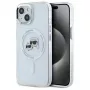 Karl Lagerfeld KLHMP15SHLSKCH Funda rígida IML Metal Karl & Choupette Head MagSafe para Apple iPhone 15 6,1
