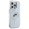 Karl Lagerfeld KLHMP15XHLSKCH Funda rígida IML Metal Karl & Choupette Head MagSafe para iPhone 15 Pro Max 6,7