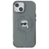 Karl Lagerfeld KLHMP15SHLSKIK Funda rígida IML Metal Karl Head MagSafe para Apple iPhone 15 6,1