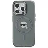 Karl Lagerfeld KLHMP15XHLSKIK Funda rígida IML Metal Karl Head MagSafe para iPhone 15 Pro Max 6,7 inch negra